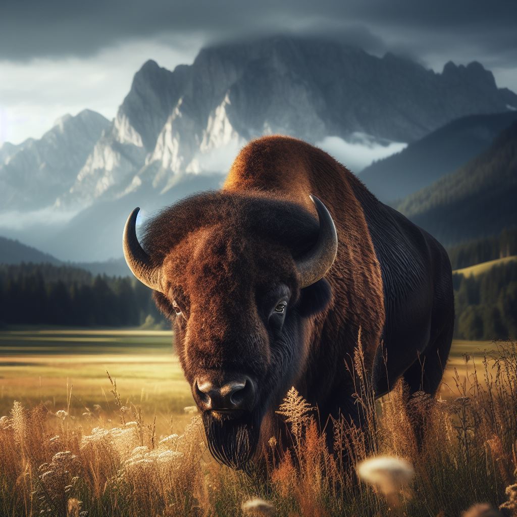 mighty american bison